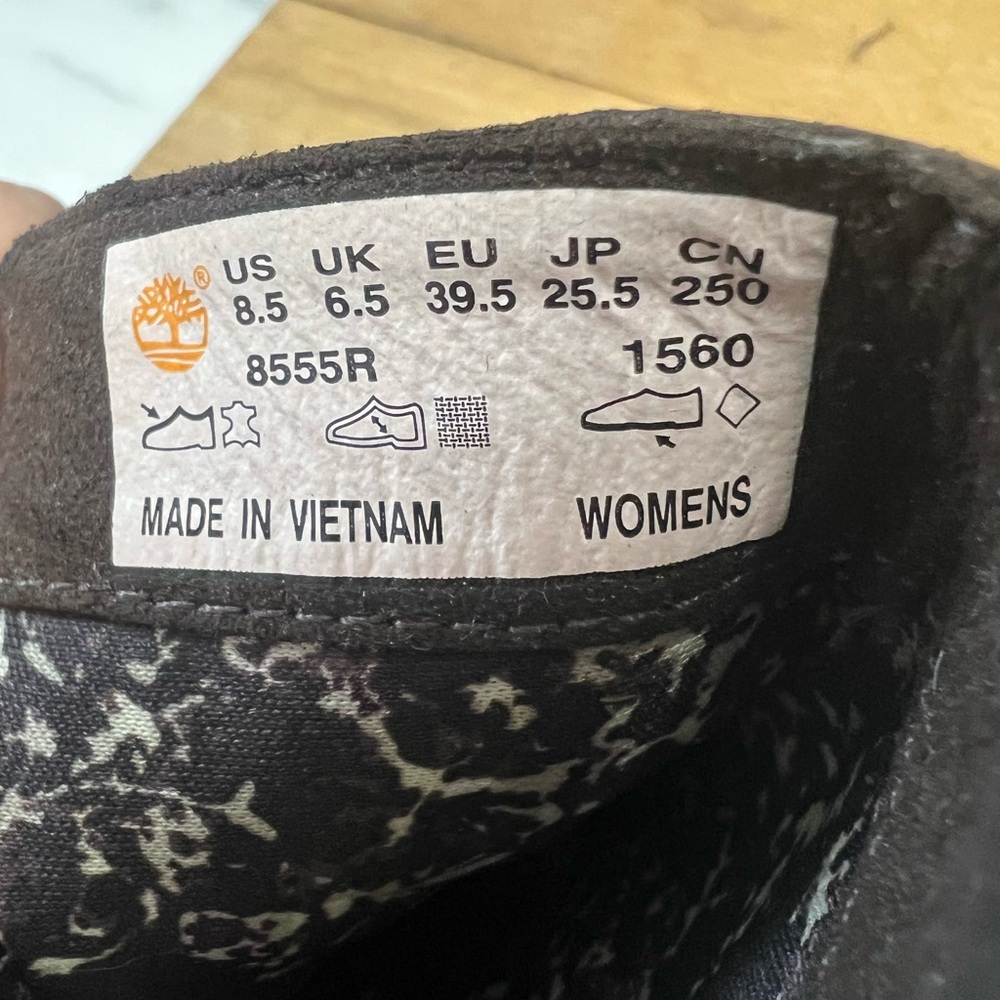 Timberland earth keeper brown boots ladies 8.5 stacked heel waterproof - Picture 2 of 10